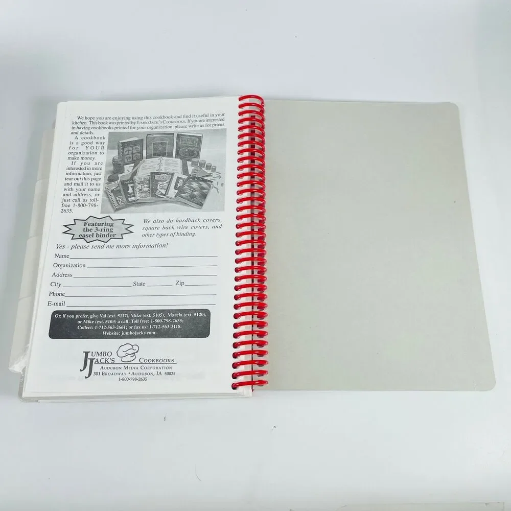 Miller Park Minne Lusa Neighborhood Association Cookbook Omaha Nebraska Spiral